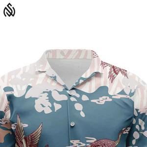 แฟชั่น2025ชุดเสื้อฮาวายพิมพ์ลายดอกไม้แขนสั้นลำลองชายหาดสำหรับผู้ชายเสื้อออกแบบเองได้สำหรับฤดูร้อน - Product Image 4