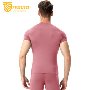 Vêtements de jogging hommes Gym Sports été à manches courtes Compression T-Shirt vêtements de course Yoga Fitness serré haut actif pour hommes - Product Image 2