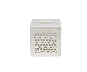 Luxury Home & Farmhouse Kitchen Bathroom Regular Usage Storage Marble <b>Tissue</b> Holder With Handmade Design - Product Image 6