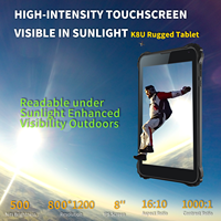 Tablette robuste AOZORA K8U OEM professionnelle Android 14 double SIM Snapdragon octa-core 8 pouces mini PC le moins cher pour jeux vidéo portable