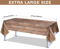 Nappe de table lourde en tissu non tissé enduit de PVC, écologique, imperméable et ignifuge