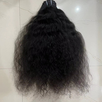 Cheveux humains vierges Remy de temple indien pour tissage double à la machine, décolorés, lisses et soyeux, directement de l'usine indienne