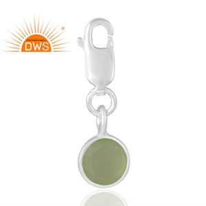 Colgante de piedras preciosas de Calcedonia de Prehnita Natural de Plata de Ley 925 más vendido, joyería personalizada para mujer, regalo para ella - Product Image 2