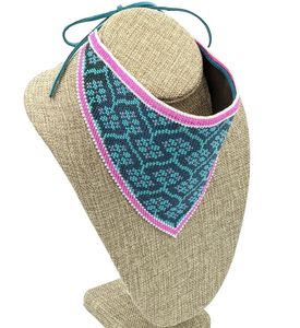 สร้อยคอลูกปัดหลายแถวแบบอินเดียสำหรับผู้หญิงและวัยรุ่นผู้หญิงลูกปัดแก้วถักด้วยคริสตัลโคมไฟงานลูกปัดพู่สไตล์เจ้าหญิง - Product Image 2