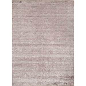 Konstrukt Solid Color Beige & <b>Brown</b> Hand Loom <b>Wool</b> & Bamboo Silk Rug for Home-Model HWB-1011 - Product Image 1