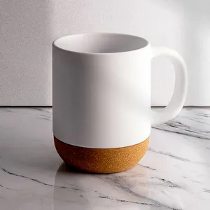 Tazza Personalizzata in Ceramica Cromata e Sughero, Articoli Promozionali per Bevande con Gadget Personalizzati - Product Image 2