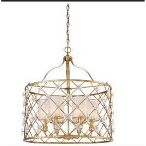 Lámparas Colgantes Modernas de Lujo en Metal Dorado Ecológicas para Interiores, Sala de Estar, Hotel, Dormitorio, Bodas, 5 pies, Sparxwizz - Product Image 6