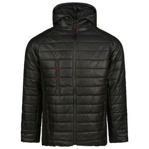 High Quality <b>Men's</b> Polyester Puffer Jacket <b>Long</b> <b>Sleeve</b> Bubble Design Waterproof Windproof Hooded <b>Thermal</b> Zipper Closure Stand - Product Image 2
