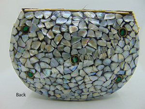 Haute qualité fait à la main en métal mosaïque pochette classique de luxe soirée étincelante fête sac à main personnalisé en gros naturel - Product Image 2