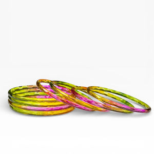 Brazaletes de Perlas de Cristal con Corte Esmeralda de Diseño Moderno, Multicolores, Estilo Lluvia, para Novias y Festivales, a Precio de Mayoreo - Product Image 1