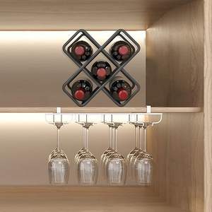High Quality <b>Wine</b> Holders Stands Tabletop Copper Modern Wire <b>Cabinet</b> <b>Wine</b> <b>Rack</b> Hexagon Metal <b>Wine</b> Bottles <b>Rack</b> - Product Image 4