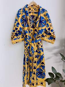 Kimonos de Playa para Mujer con Logotipo Personalizado de Alta Calidad, Cuello en V, 100% Algodón, Secado Rápido, Transpirables, Largos hasta la Rodilla, Tejido de Punto - Product Image 3