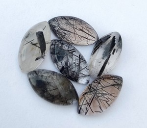 Natural Multicolor AAA + Lavira Rutile Marquise cabujón piedras preciosas sueltas varios tamaños parte posterior plana calibrado para venta al por mayor - Product Image 6