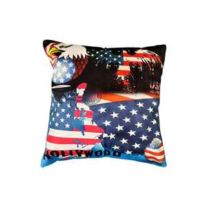 Fundas de Almohada Decorativas Cuadradas Multicolores de 16x16 con Estampado de Bandera de EE. UU. Hechas a Mano, Juego de Almohadas Decorativas 3D Multicolores para Sofá y Cama - Product Image 2