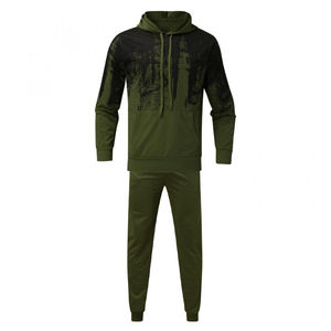 Survêtements en polyester de haute qualité Survêtement de sport pour hommes Dernière mode 2 pièces Survêtements pour hommes Ensembles de survêtements en vrac Logo personnalisé - Product Image 1