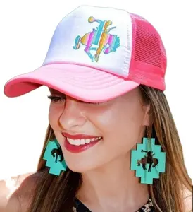 트럭 운전사 모자 귀여운 재미있는 로고 디자인 로고 맞춤형 로고 베트남에서 만든 남 폼 메쉬 스포츠 모자 여성과 남성 모자