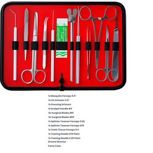 Kit d'instruments de dissection manuel en acier inoxydable réutilisable pour étudiants en médecine, hôpital, école - Product Image 5