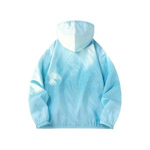 Blouson d'hiver unisexe en micropolaire souple à capuche en nylon imperméable et respirant à imprimé dégradé pour hommes et femmes - Product Image 2