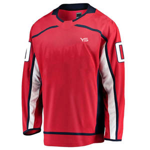 Maillot de hockey sur glace en coton et polyester de haute qualité, uniforme conçu sur mesure pour l'équipe OEM, meilleure qualité Offre Spéciale - Product Image 3