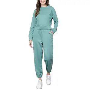 New Arrival Women Embossed Tracksuits Winter Wear Warm Tracksuit Street Wear Women Embossed Tracksuits