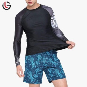 Protector de erupción MMA de alta calidad con diseño personalizado de manga largaBJJ Top con UPF50 OEM para su logotipo Excelente precio - Product Image 1