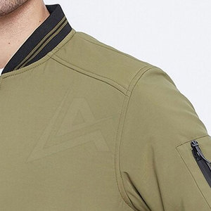 <b>Men's</b> <b>Bomber</b> <b>Jacket</b> Made in Pakistan Canvas Fabric Stand Collar Casual Wear Low Price in Stock for Sale - Product Image 4