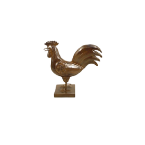 Adornos de jardín de pájaros de gallina de Metal de Color marrón para adornos de pájaros decorativos de jardín al aire libre - Product Image 5