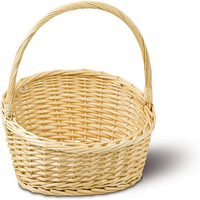 Panier en osier fait à la main panier de fruits panier cadeau espace bohème fleur ensemble Style temps stockage salle d'emballage vacances artisanat balle
