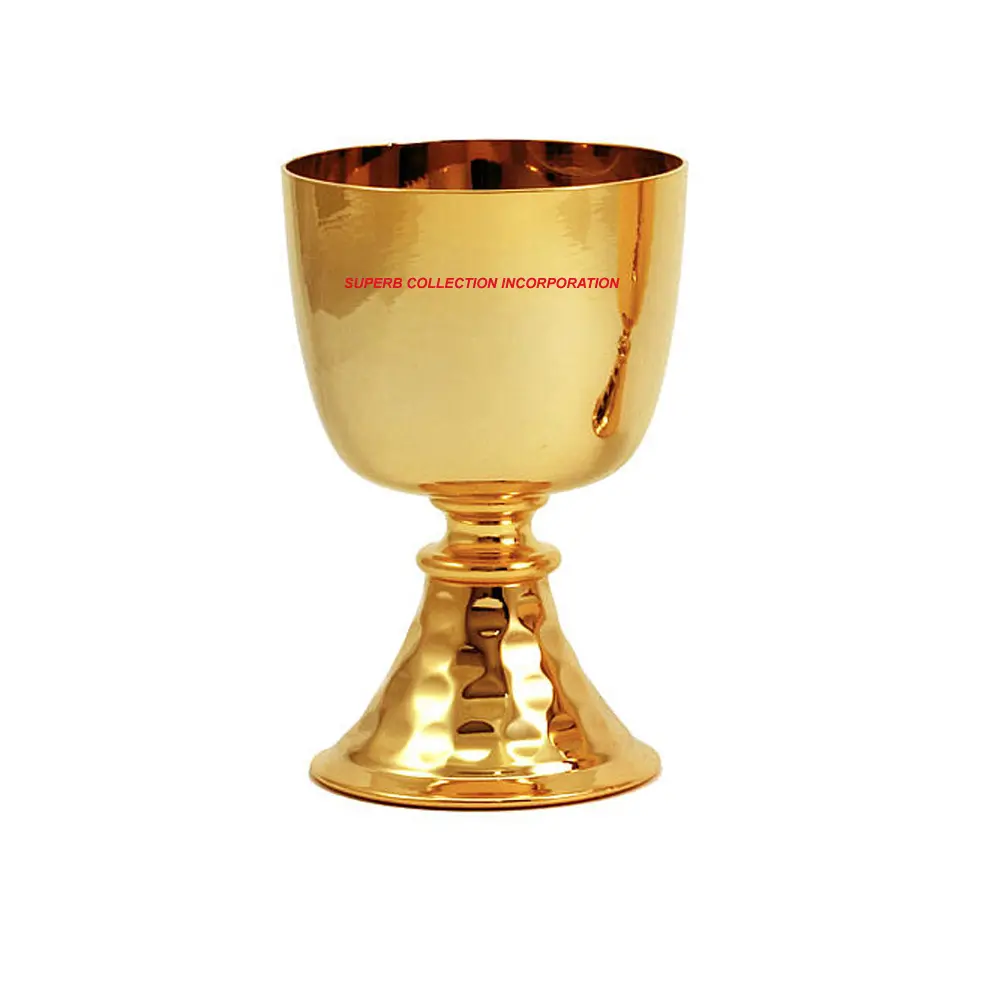 Gold Hammered Chalice Mini and Large Handmade Church Products Supplying All Over World Biggest Suppliers