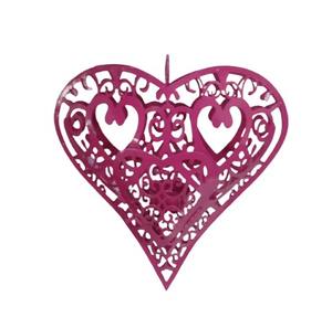 Adornos de corazón colgantes de Metal únicos, árbol decorativo de Navidad, fiesta festiva, decoración del hogar - Product Image 2