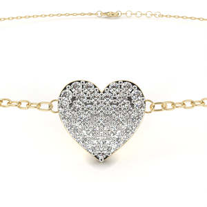 18K <b>Gold</b> Lab Grown Diamond Bracelet Beautiful Diamond Bracelets & <b>Bangles</b> - Product Image 4