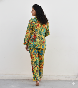 Pijamas de noche para niñas y mujeres, conjuntos a juego para la familia, cintura elástica, ropa de invierno y verano - Product Image 2