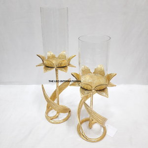 2 Piezas de Portavelas de Metal para Decoración Elegante de Mesa de Hogar, Centro de Mesa para Bodas, Portavelas de Aluminio con Tapa de Vidrio - Product Image 5