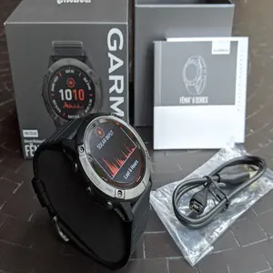 Vip Verkoop Voor Nieuwe Koop 3 Krijg 1 Garmins Fenix 6X6S Pro Solar Edition Saffier Multi Sport Gps-Horloge Zwart
