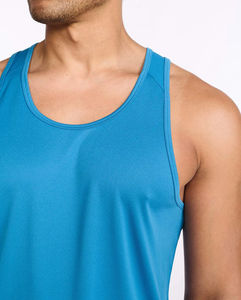 Usine hommes décontracté Gym Fitness débardeur conception personnalisée écologique respirant séchage rapide coton/Polyester vêtements de sport été - Product Image 3