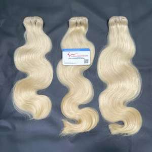 Extensions de cheveux humains ondulés 100 % naturels blond miel, tissage brésilien blond vierge Remy pour femmes noires - Product Image 4