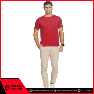 Prix de gros: T-shirts pour hommes fabriqués sur mesure avec un design à col en O à la mode et un logo en polyester/coton - Product Image 3