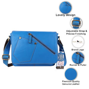 Bolso de pecho cruzado de un solo hombro para hombre Real, nuevo diseño de cuero, paquete de pecho portátil, bolsos de eslinga, precio de la India - Product Image 4