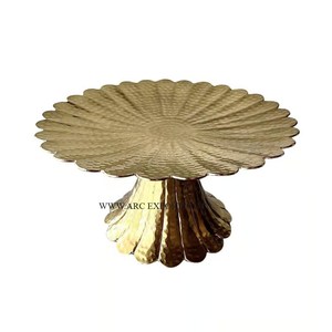 Soporte de pastel de exhibición moderno de forma redonda superior de mármol más vendido con Base de hierro sólido recién llegado soporte de pastel de decoración de alta calidad - Product Image 4