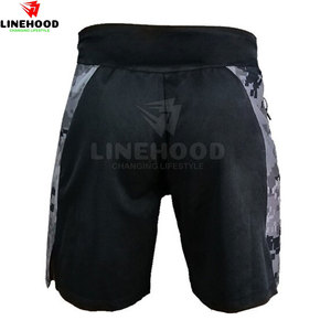 Pantalones cortos de tablero de artes marciales de calle alta personalizados para hombre, patrón sólido, lona, cintura media, cierre elástico, hechos en Pakistán - Product Image 4