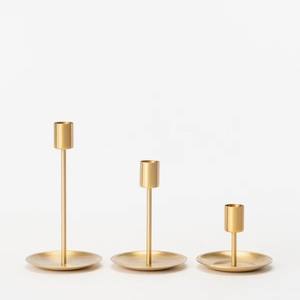 Mesa moderna con forma personalizada, decoración del hogar, pilar de vela, Material de latón, portavelas de mesa dorado brillante - Product Image 2