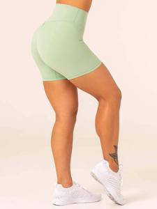 Custom Latest Pistachio Scrunch <b>Women's</b> <b>Shorts</b> High Waisted <b>Shorts</b> For <b>Women</b> Breathable And <b>Sweat</b> Wicking Fitness Workout <b>Shorts</b> - Product Image 3