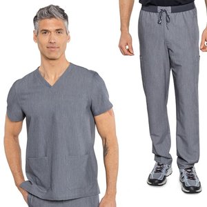 Uniformes d'allaitement col en V pour hommes, haut et pantalon de jogging en spandex pour hôpitaux, vêtements de travail, uniforme d'infirmières et de personnel médical - Product Image 2