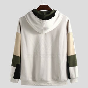 Sweat à capuche pour homme tendance, uni, avec cordon de serrage réglable et intérieur doux, idéal pour le streetwear et l'usage quotidien - Product Image 2