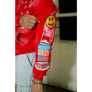 Vente en gros du fabricant Sweat à capuche lourd personnalisé pour hommes Streetwear XXS solide sans ficelle broderie coton matériel - Product Image 4