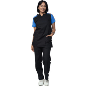Conjunto de Uniformes Médicos Unisex Personalizados Spark Clothing para Doctor y Enfermera, Uniformes de Hospital de Verano con Spandex y Detección de Agujas, Fusión sin Costuras - Product Image 4