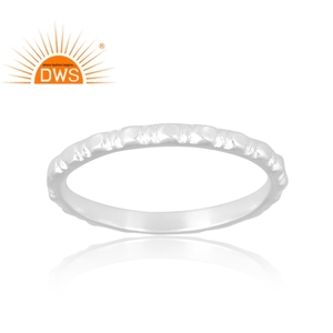 Manufacturer of <b>925</b> <b>Silver</b> Band <b>Ring</b> <b>Silver</b> Band <b>Ring</b> Jewelry for Women - Product Image 1