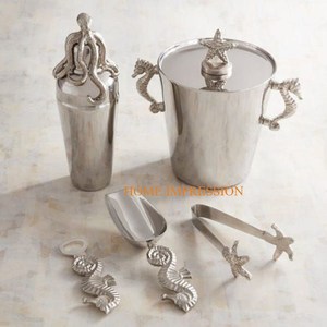 Cubo de hielo de vino de barra de calidad superior Diseño atractivo Cubo de botella de vino de barra con recubrimiento de polvo blanco para mesa y suelo - Product Image 3