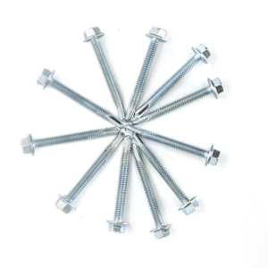 Tornillos Autorroscantes con Cabeza Hexagonal y Arandela (Métricos/Pulgadas) de Acero al Carbono Clase 8, Rosca Profunda y Gruesa, Arandela Metálica Integrada, Galvanizados - Product Image 4