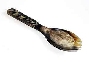 Cuillère traditionnelle en corne de buffle d'eau faite à la main, cuillère naturelle pour la décoration intérieure, artisanat unique d'Inde - Product Image 2